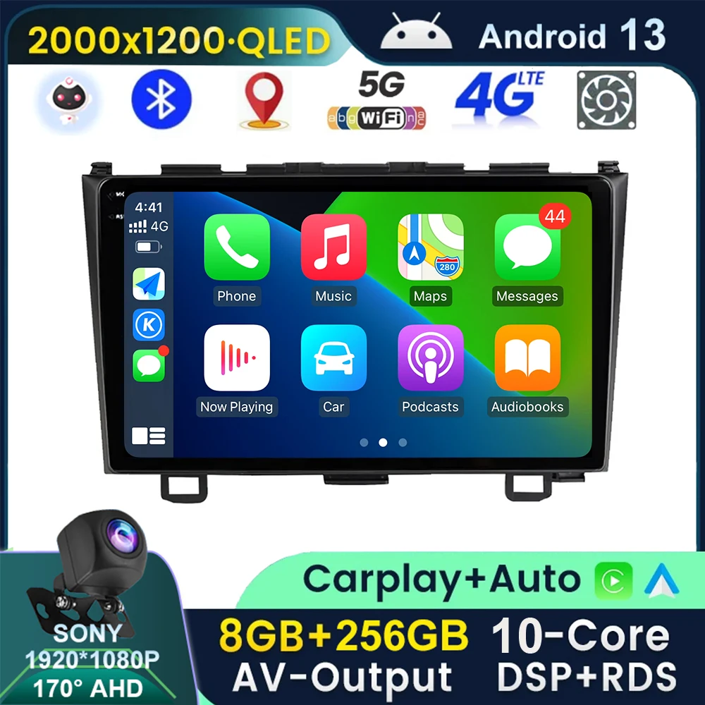 5G WIFI 10 Core Android 13 QLED 2 Din автомагнитола мультимедийный плеер для Honda CRV CR-V 2006-2011 Carplay BT GPS без DVD
5G WIFI 10 Core Android 13 QLED 2 Din автомагнитола мультимедийный плеер для Honda CRV CR-V 2006-2011 Carplay BT GPS без DVD