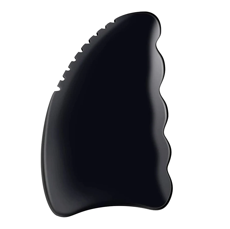 

GuaSha инструменты для ухода за лицом натуральный камень Gua Sha Black Obsidian соскабливающая доска для физиотерапии и спа акупунктурной терапии