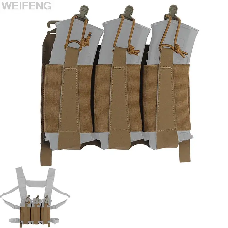 Military Triple 5.56mm Magazine Pouch Military Plate Carrier Rifle MAG Pouch Vest Built-in Pouch M4 AR15 AK Mag Bag for Hunting
Military Triple 5.56mm Magazine Pouch Military Plate Carrier Rifle MAG Pouch Vest Built-in Pouch M4 AR15 AK Mag Bag for Hunting