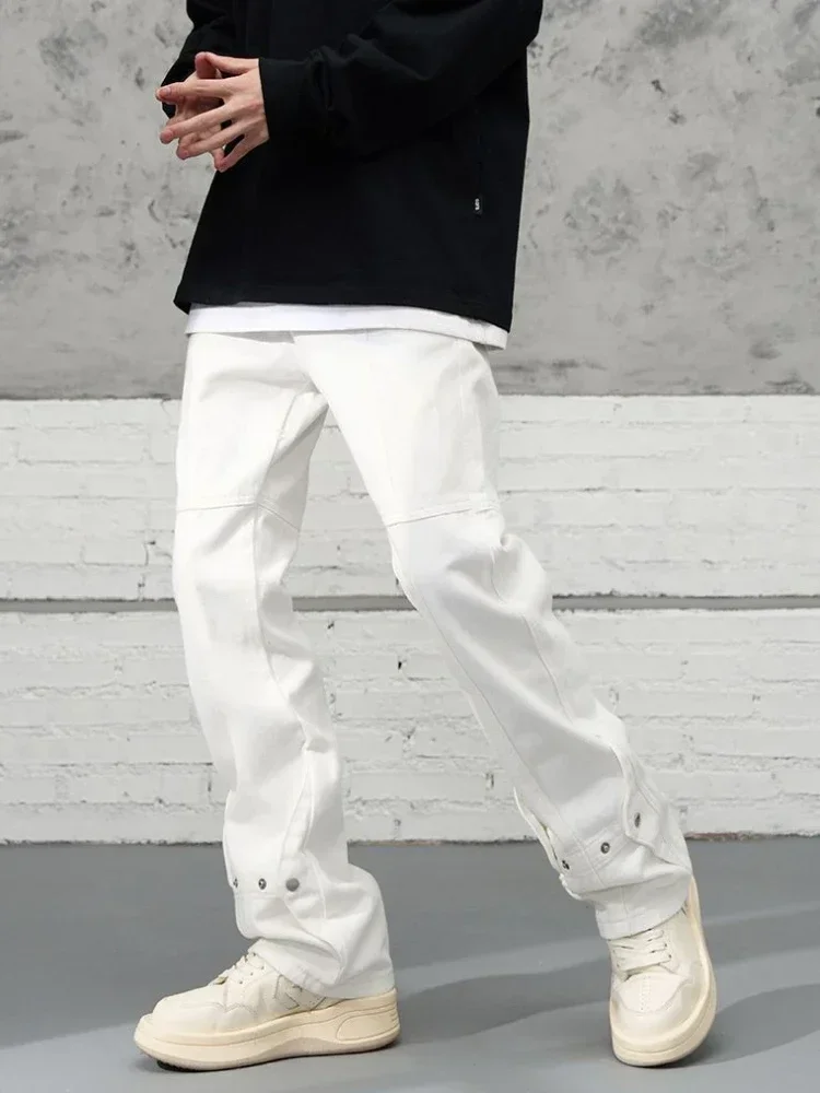 Trousers Hip Hop Man Cowboy Pants Flared Bootcut Men's Jeans White Rivet Punk Y2k Streetwear Aesthetic Korean Style Washed Kpop
Trousers Hip Hop Man Cowboy Pants Flared Bootcut Men's Jeans White Rivet Punk Y2k Streetwear Aesthetic Korean Style Washed Kpop