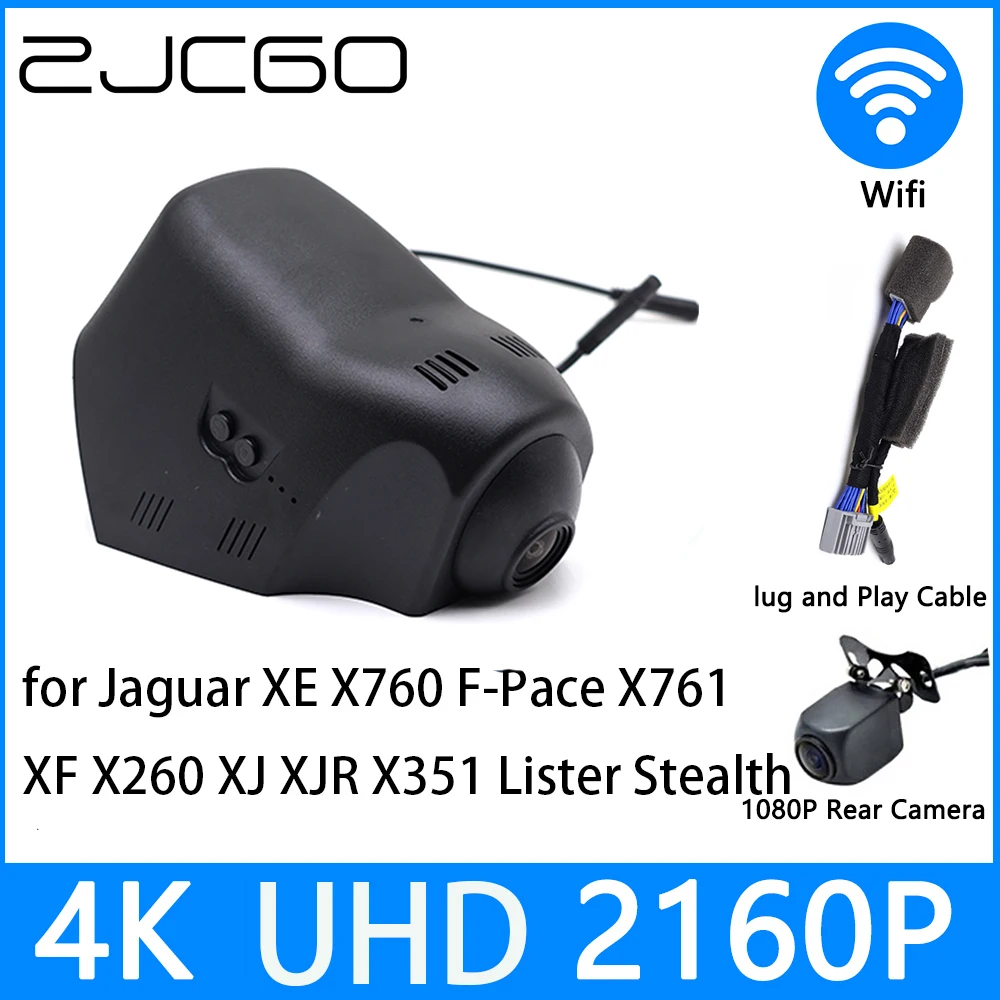 

ZJCGO Dash Cam 4K UHD 2160P Car Video Recorder DVR Night Vision for Jaguar XE X760 F-Pace X761 XF X260 XJ XJR X351 Lister