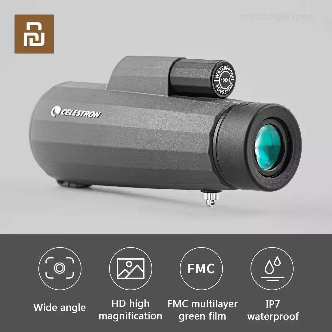 Youpin CELESTRON Monocular Telescope Portable High-end Optical Lens Group Wide Angle 10x HD IP7 Waterproof Multilayer Green Film
Youpin CELESTRON Monocular Telescope Portable High-end Optical Lens Group Wide Angle 10x HD IP7 Waterproof Multilayer Green Film
