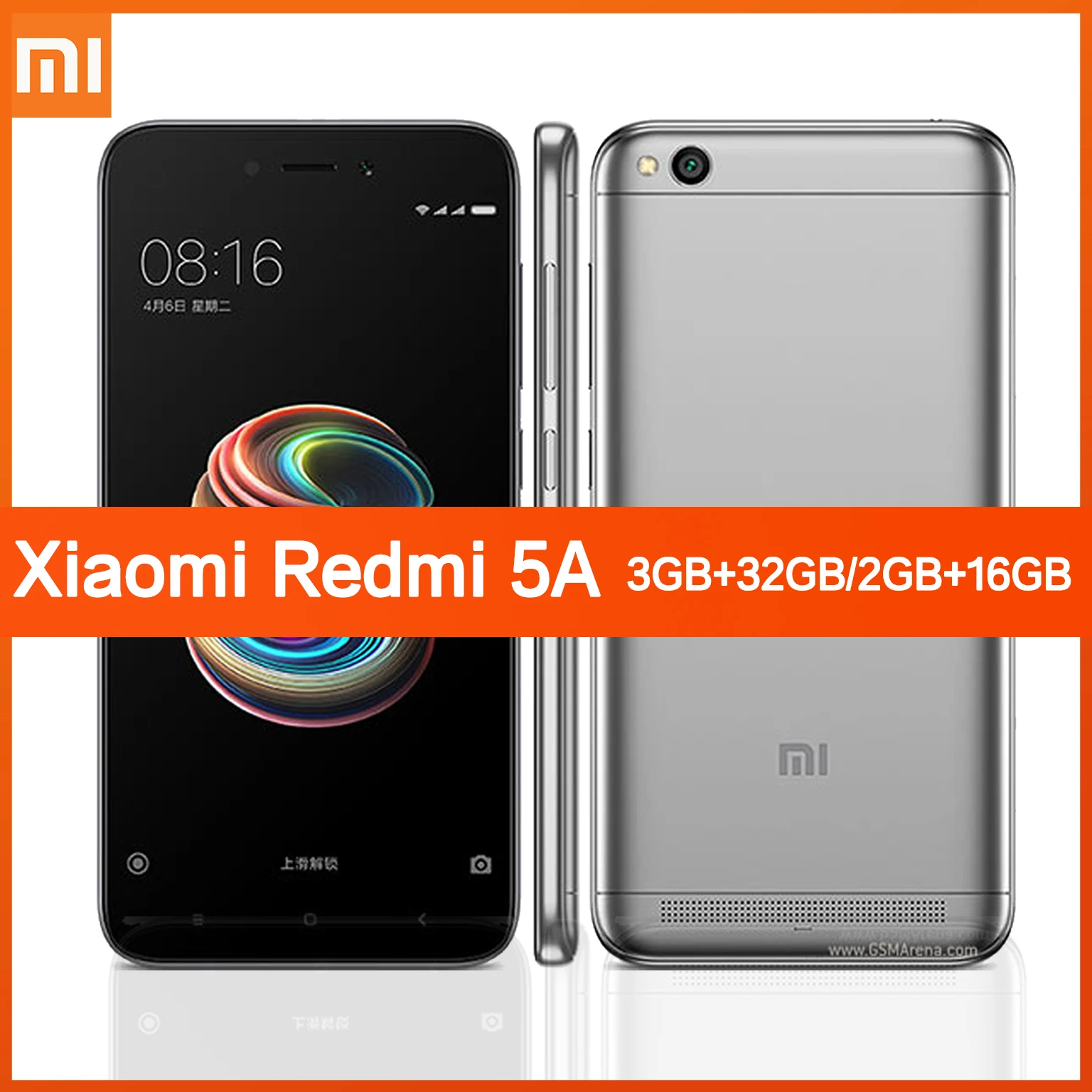 Оригинальный сотовый телефон Xiaomi Redmi 5A смартфон 16 Гб/32 Гб Смартфон 3000 мАч двойная