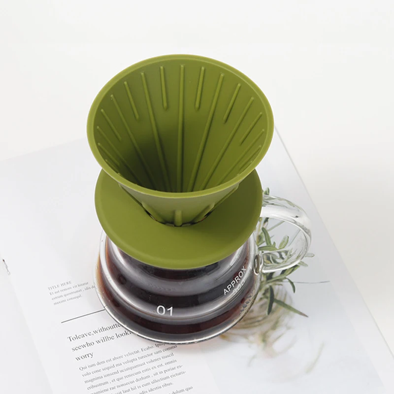 Portable Food Grade Silicone Coffee Filter Cup Outdoor Hand Brewed Coffee Drip Filter V60 Conical Coffee Matching Equipment
Portable Food Grade Silicone Coffee Filter Cup Outdoor Hand Brewed Coffee Drip Filter V60 Conical Coffee Matching Equipment