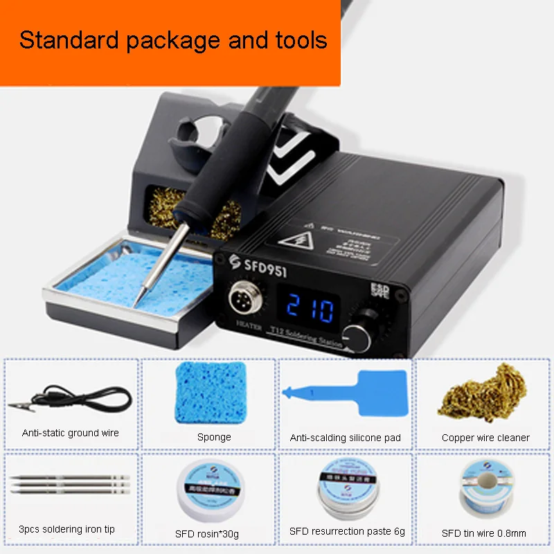 SFD-951 Soldering Station High Power Constant Temperature Soldering Tool Rapid Heating Single-way Welding Station
SFD-951 Soldering Station High Power Constant Temperature Soldering Tool Rapid Heating Single-way Welding Station