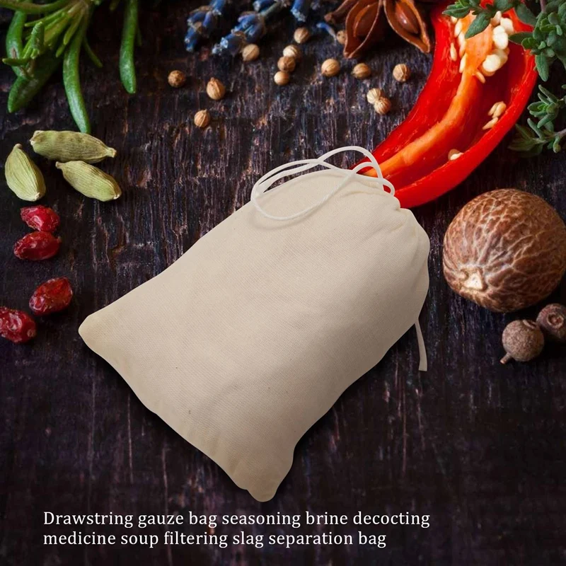 100 Pieces Drawstring Cotton Bags Muslin Bags,Tea Brew Bags (4 x 3 Inches) 
100 Pieces Drawstring Cotton Bags Muslin Bags,Tea Brew Bags (4 x 3 Inches)