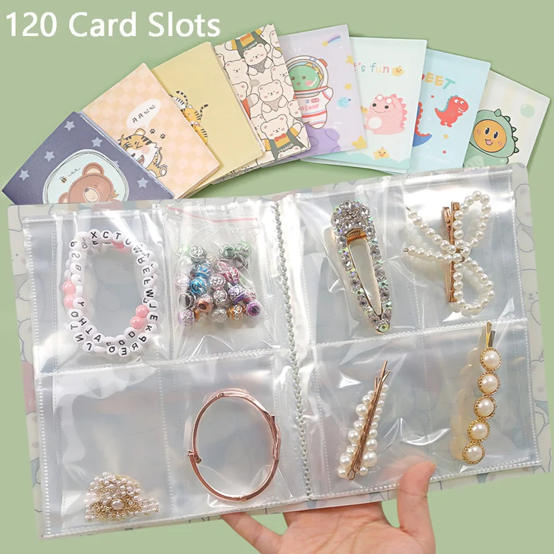 120 Card Slots Cartoon Jewelry Storage Books PVC Rings Earring Storage Bags Dustproof Prevent Oxidation Packaging Display Albums
120 Card Slots Cartoon Jewelry Storage Books PVC Rings Earring Storage Bags Dustproof Prevent Oxidation Packaging Display Albums