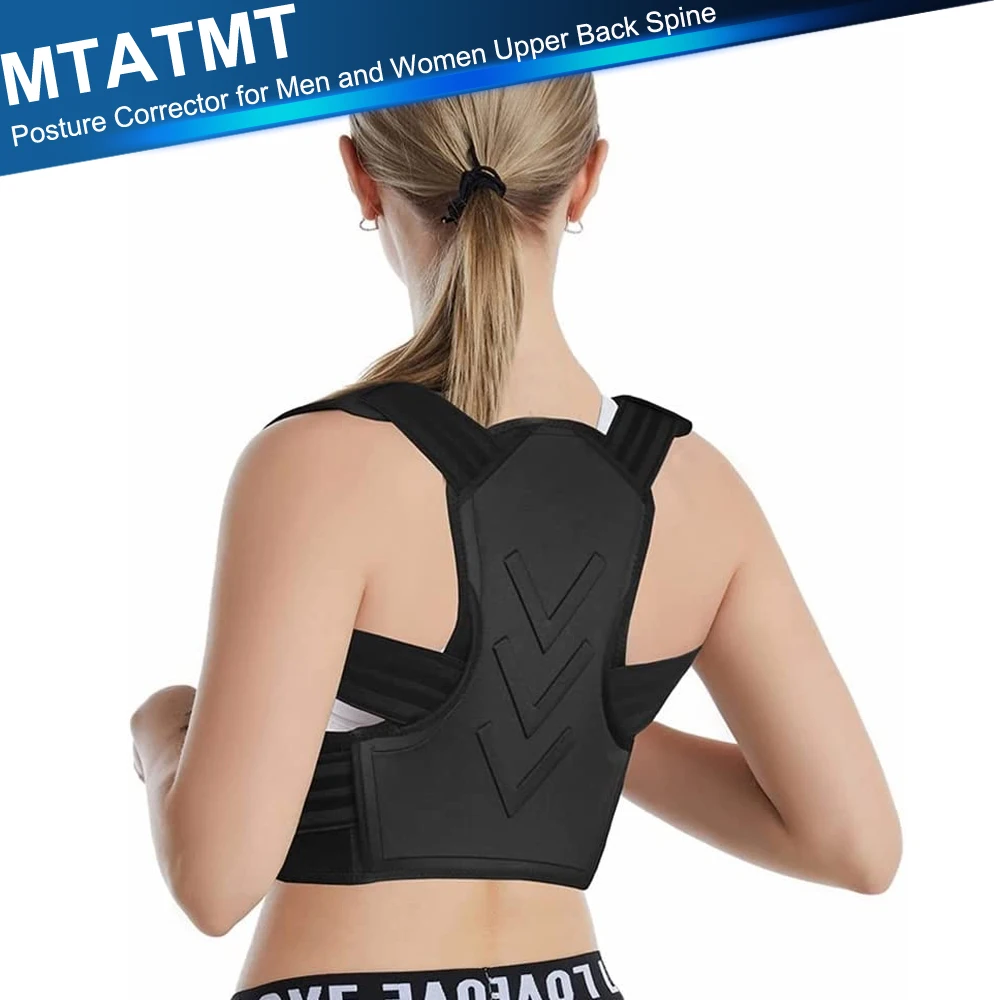 

Posture Corrector-Back Brace for Men & Women- Fully Adjustable Straightener for Mid, Upper Spine Support- Neck, Shoulder