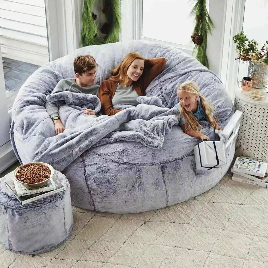 

Unfilled Sofa Bean Bag Lazy Sofa Cover Chair Covers Home Lounger Seat Bean Bag Pouf Puff Couch Tatami Living RoomSofa Cover