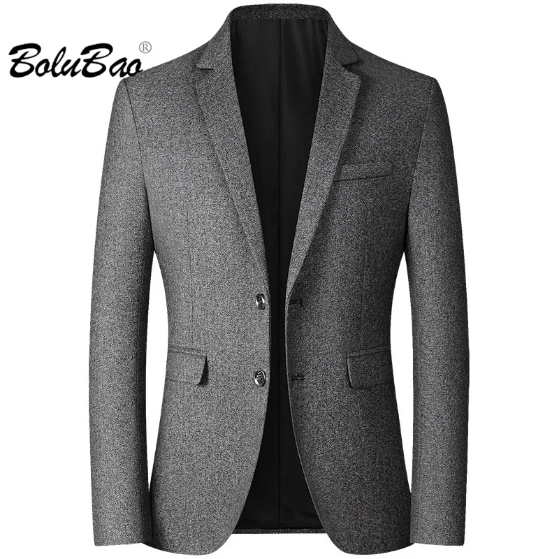 

BOLUBAO 2023 Leisure Blazers Suit Men's Spring Summer Korean Version Slim-Fit Business Coat High-Quality Design Trend Suit Men