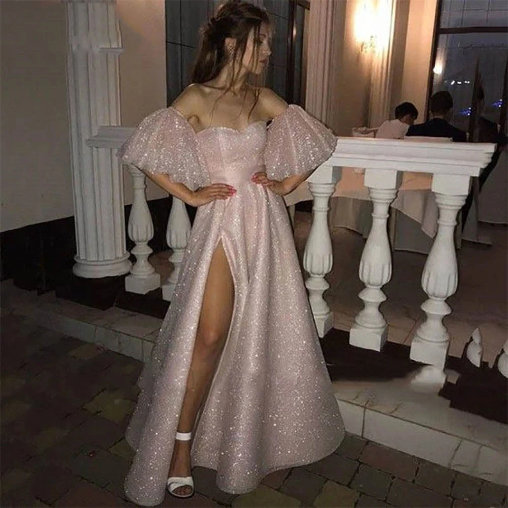 Angelsbridep 2023 розовые блестящие вечерние платья со съемными рукавами элегантное платье для выпускного вечера с Боковым Разрезом длиной до пола с открытой спиной
Angelsbridep 2023 розовые блестящие вечерние платья со съемными рукавами элегантное платье для выпускного вечера с Боковым Разрезом длиной до пола с открытой спиной