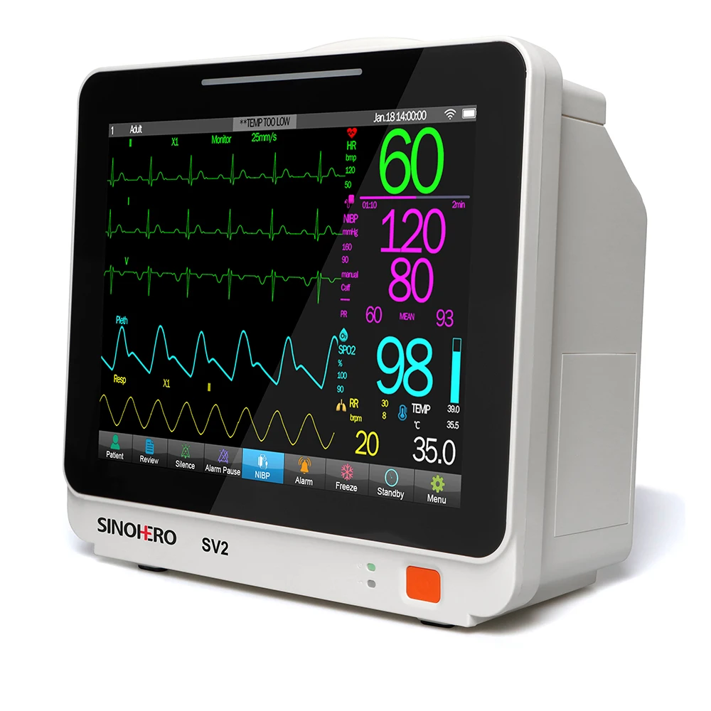 SINOHERO SV2 Multi-parameter Animals Patient Vet Medical Equipment Monitor 12.1" Portable Veterinary
SINOHERO SV2 Multi-parameter Animals Patient Vet Medical Equipment Monitor 12.1" Portable Veterinary