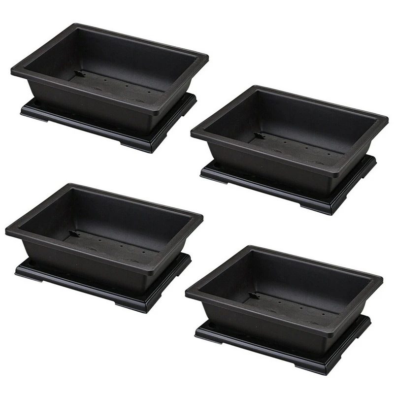 New-4X Large Flower Pot Rectangle Bonsai Nursery Planter Balcony Container 29X21X10.5Cm
New-4X Large Flower Pot Rectangle Bonsai Nursery Planter Balcony Container 29X21X10.5Cm