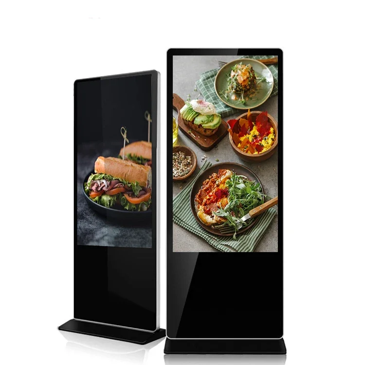 

Indoor Android i3 Gen 2nd 4GB RAM 128GB SSD 55 inch Floor Stand Lcd Digital Signage Led Display Screen For Shop