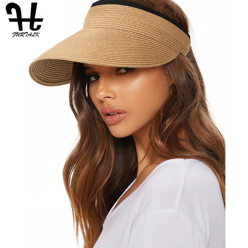 FURTALK Womens Sun Visor Hat Straw Sun Visors for Women Summer Packable Ponytail Beach Hats for Women Travel UPF 50+
FURTALK Womens Sun Visor Hat Straw Sun Visors for Women Summer Packable Ponytail Beach Hats for Women Travel UPF 50+