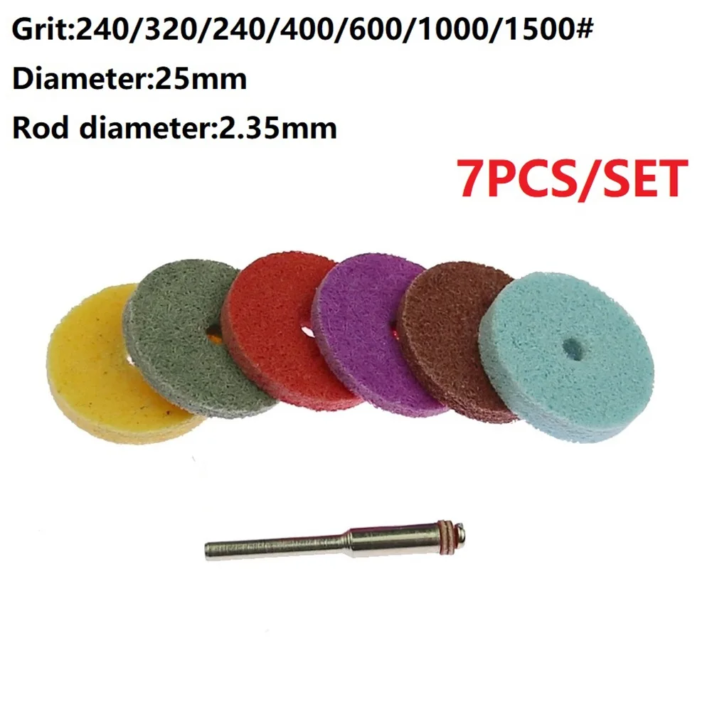 7Pcs Polishing Wheels Grinding Nylon Fibre Abrasive Point T-Shaped Polish Rotay Tools For Buffing Jewellery Metal Glass 2.35mm
7Pcs Polishing Wheels Grinding Nylon Fibre Abrasive Point T-Shaped Polish Rotay Tools For Buffing Jewellery Metal Glass 2.35mm