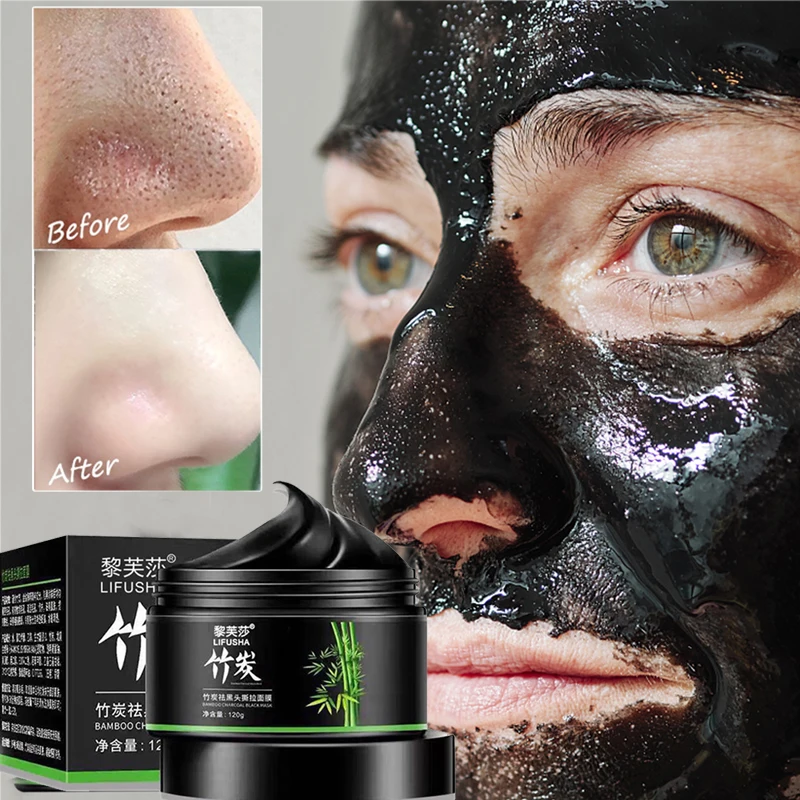 

Bamboo Charcoal Blackhead Remover Mask Nose Black Dots Deep Cleansing Peel Off Mask Shrink Pore Acne Treatment Skin Care Mask