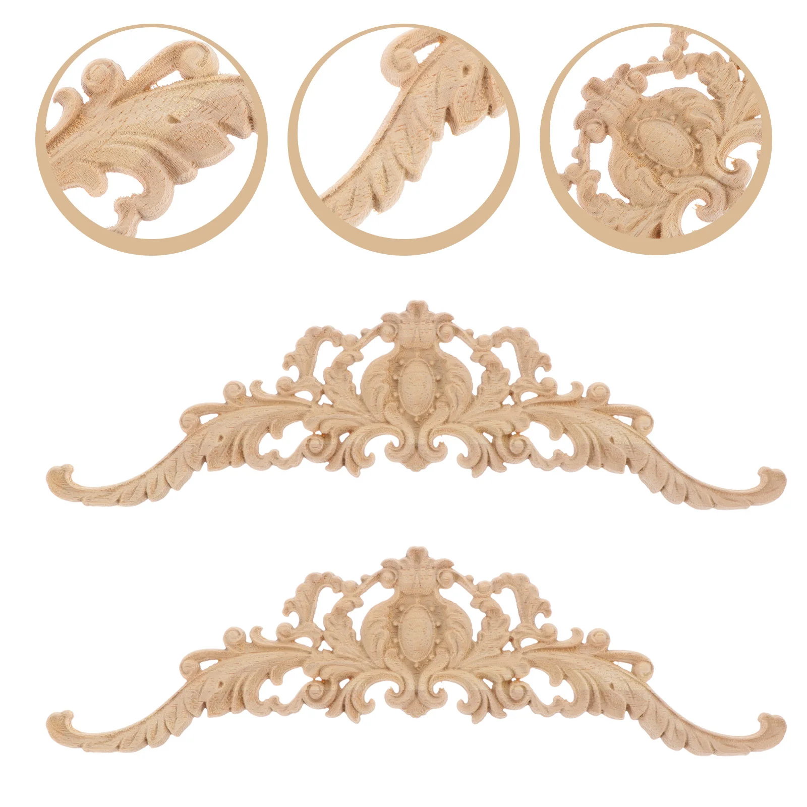 2 Pcs Solid Wood Corner Flower Piece Carved Onlay Home Decor Carving Decal Unpainted Wardrobe DIY Furniture
2 Pcs Solid Wood Corner Flower Piece Carved Onlay Home Decor Carving Decal Unpainted Wardrobe DIY Furniture