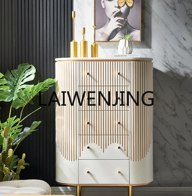 Cream Style Chest of Drawers Modern Minimalist Marble Hallway Home Storage Storage Living Room Side Cabinet
Cream Style Chest of Drawers Modern Minimalist Marble Hallway Home Storage Storage Living Room Side Cabinet