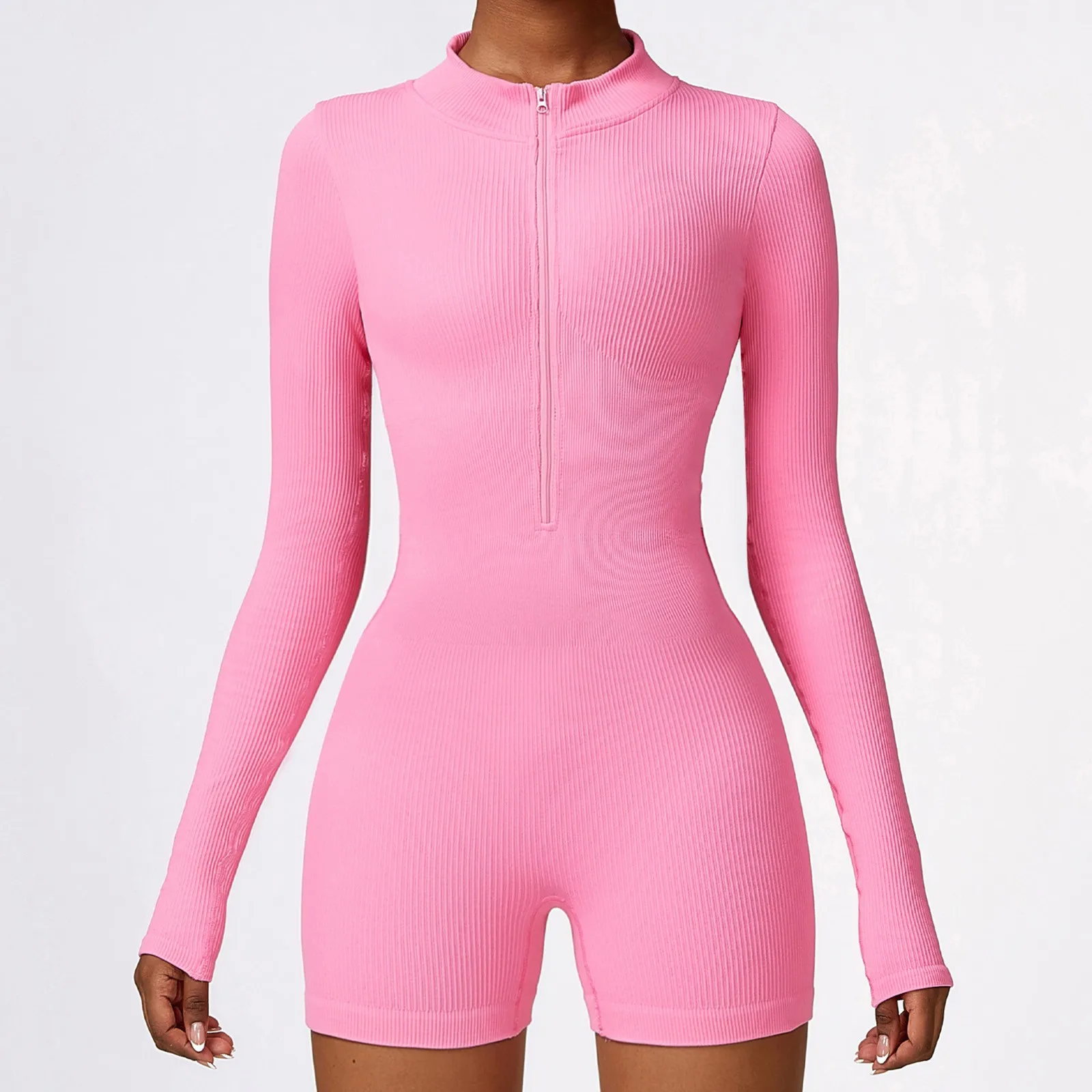 Long Sleeve Bodysuit Women Jumpsuit Winter One-Piece Sports Skinny Seamless Yoga Dress Dance Abdominal Stretch Zipper Romper Y2k
Long Sleeve Bodysuit Women Jumpsuit Winter One-Piece Sports Skinny Seamless Yoga Dress Dance Abdominal Stretch Zipper Romper Y2k