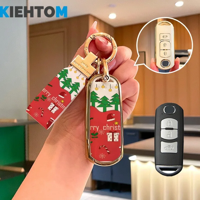 Women Car Key Fob Cover Use For Mazda 3 Atenza Cx5 Axela Cx8 Cx4 Fashion Christmas Key Case
Women Car Key Fob Cover Use For Mazda 3 Atenza Cx5 Axela Cx8 Cx4 Fashion Christmas Key Case