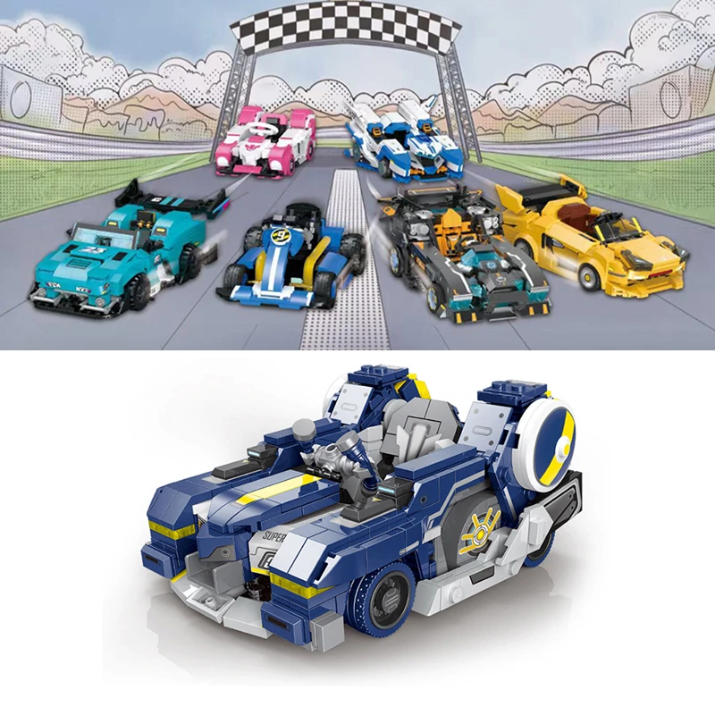 Kart Racing Series Bricks Toys Marshmallow Superx-9 King's Return Anniversary Edition Cars Building Blocks Mini Model Kit MOC
Kart Racing Series Bricks Toys Marshmallow Superx-9 King's Return Anniversary Edition Cars Building Blocks Mini Model Kit MOC