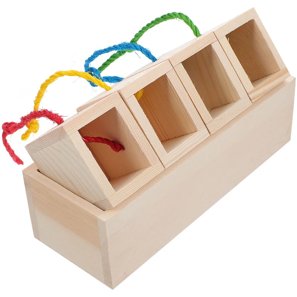 English title: Box Hamster Foraging Toy Desktop Toys Bird Puzzles Block Toys Hamster Snuffle Game Bird Foot Toys Parrot
English title: Box Hamster Foraging Toy Desktop Toys Bird Puzzles Block Toys Hamster Snuffle Game Bird Foot Toys Parrot