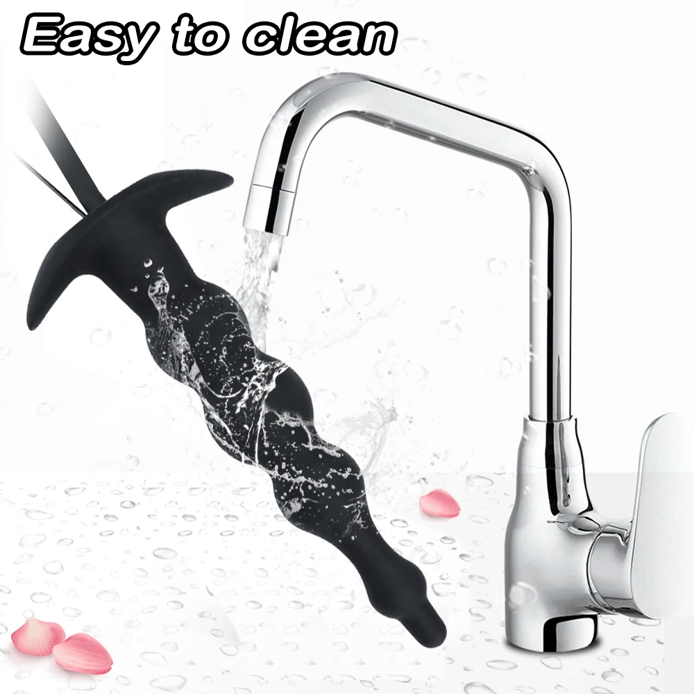 IkSex Toy-Vibromasseur Gonflable en Silicone, Énorme Grand Plug Anal, Pompe à Gode, Dilatateur Anal, Ohio eur de Prostate Extensible 5