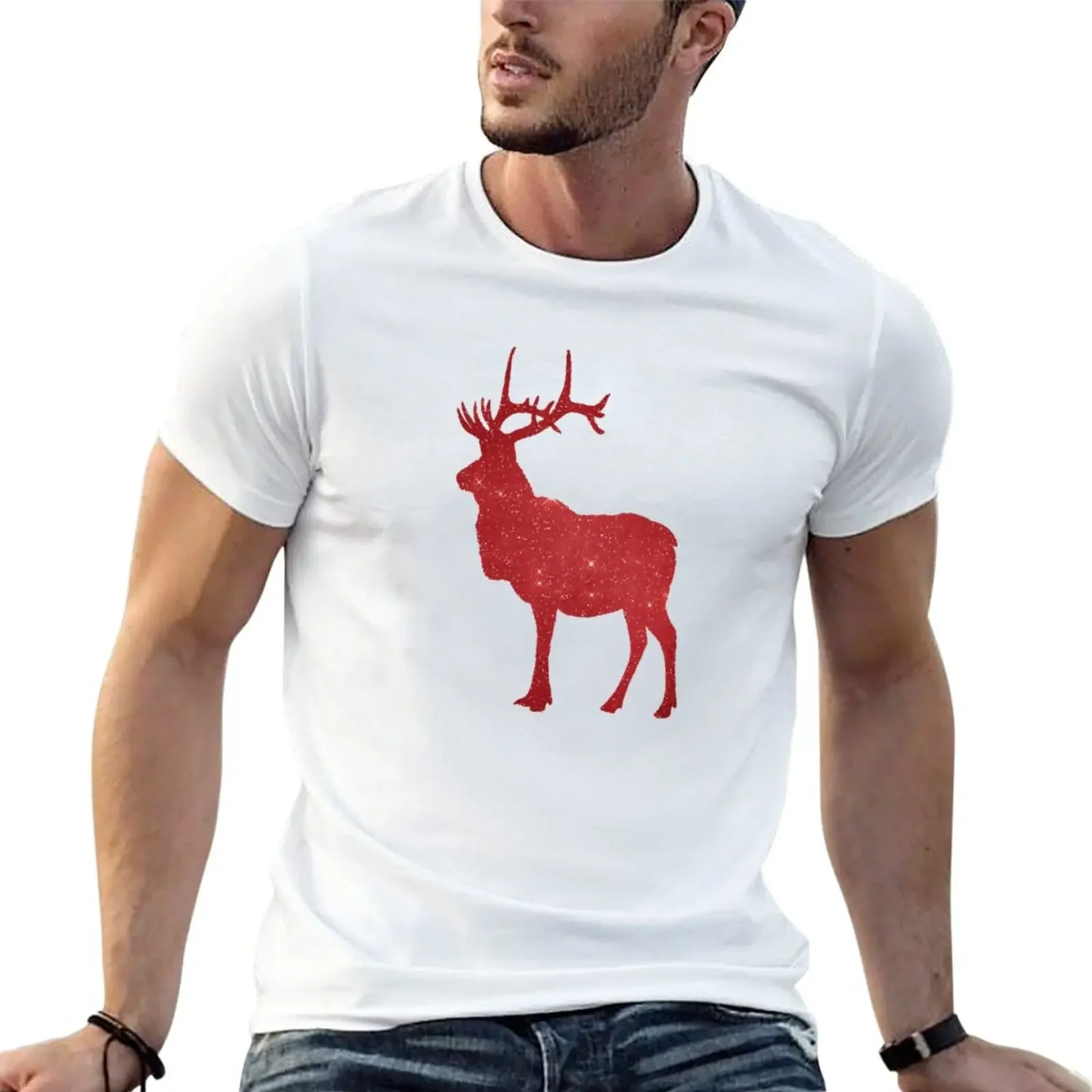 Футболка мужская летняя с силуэтом оленя 
Футболка мужская летняя с силуэтом оленя