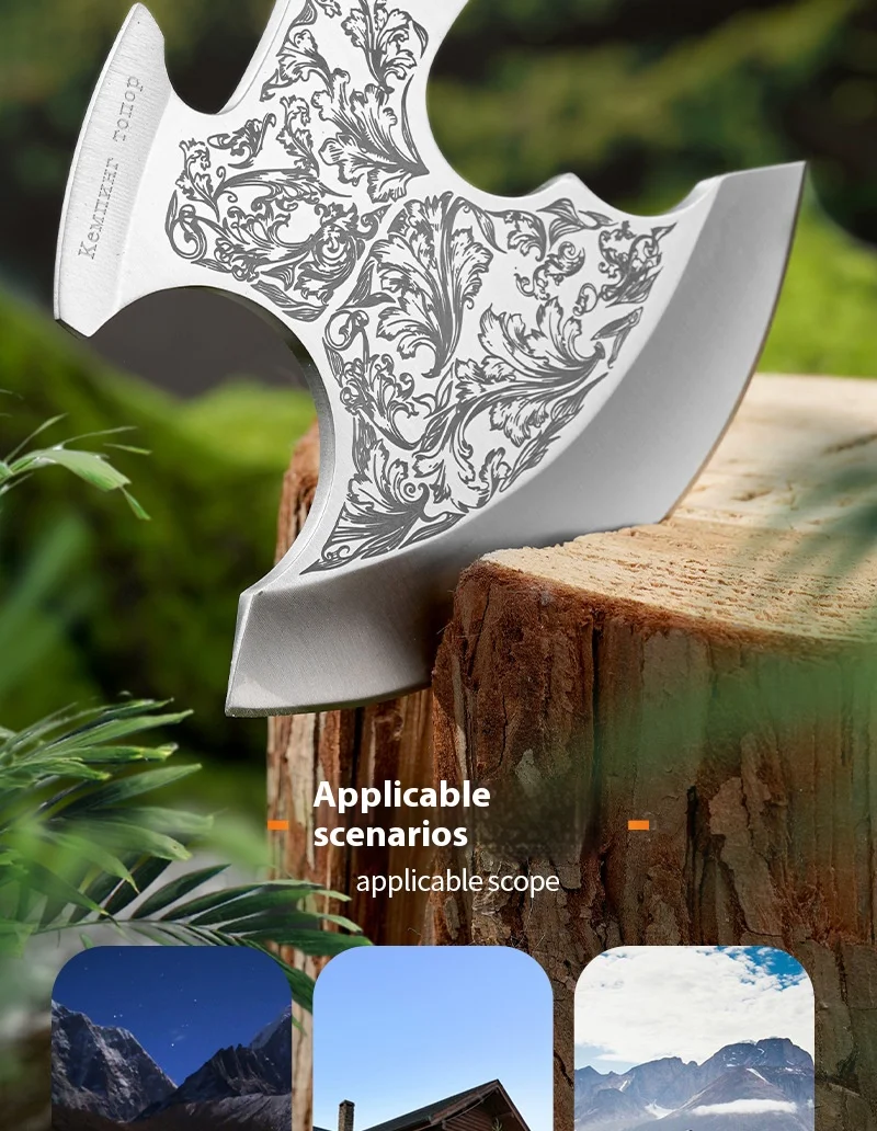 Outdoor Camping Axe, Hiking Logging, Jungle Climbing Axe, Wooden Handle Stainless Steel, Hunting, Survival, Survival Equipment 45 Mallzona Sa5a4c00ba30746259d71ca4f68ea9954X Outdoor Camping Axe, Hiking Logging, Jungle Climbing Axe, Wooden Handle Stainless Steel, Hunting, Survival, Survival Equipment Mallzona