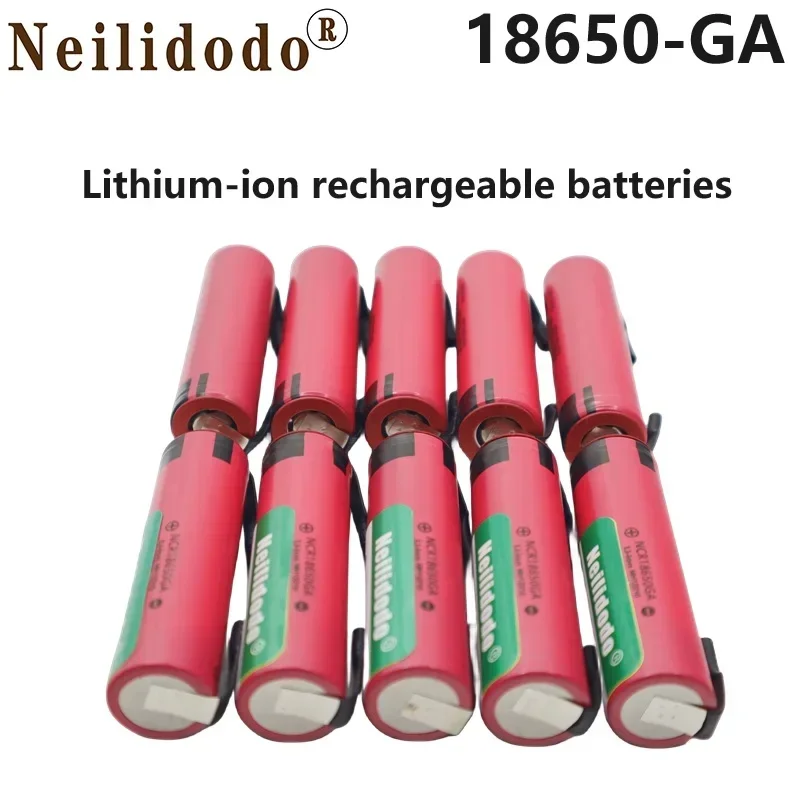 

Aviation Arrived 18650 Battery GA 30A Discharge 3.7V Rechargeable Lithium Ion Ribbon Solder Charger for Flashlights, Players,Etc
