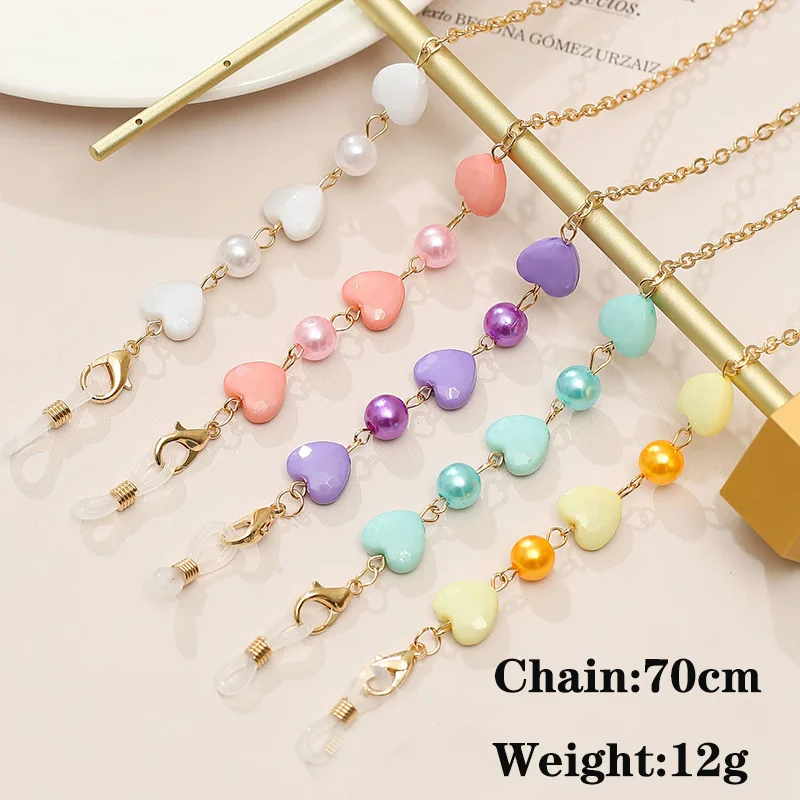 XQFATE New Simple Color Love Pearl Glasses Chain Lanyard for Ladies Fashion Five-pointed Star Rose Charm Mask Holder Neck Strap
XQFATE New Simple Color Love Pearl Glasses Chain Lanyard for Ladies Fashion Five-pointed Star Rose Charm Mask Holder Neck Strap