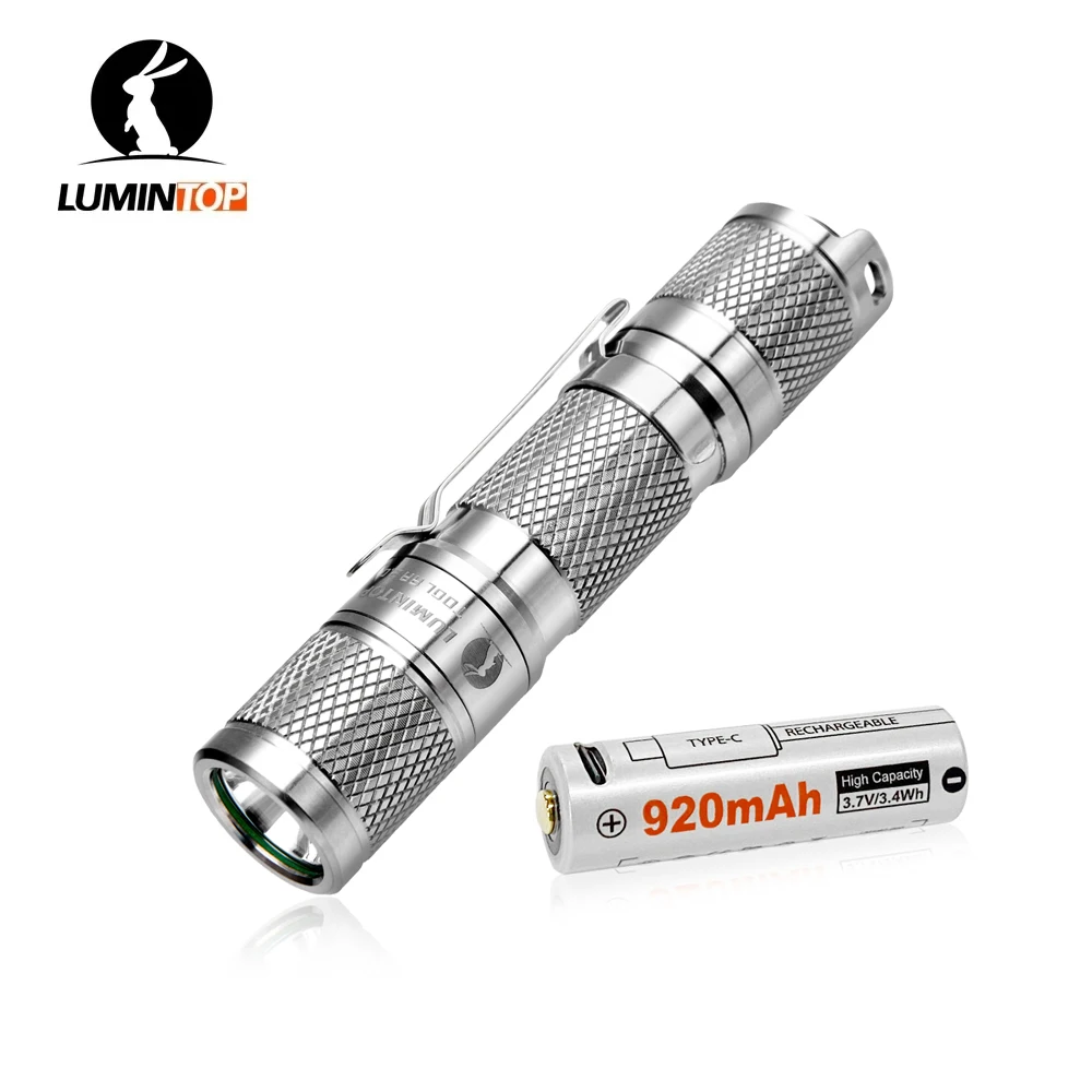 

LUMINTOP Tool AA3.0 Titanium Flashlight Max 900 lumens Compact Size Torch 14500 Battery Lanterns For Everyday Carry