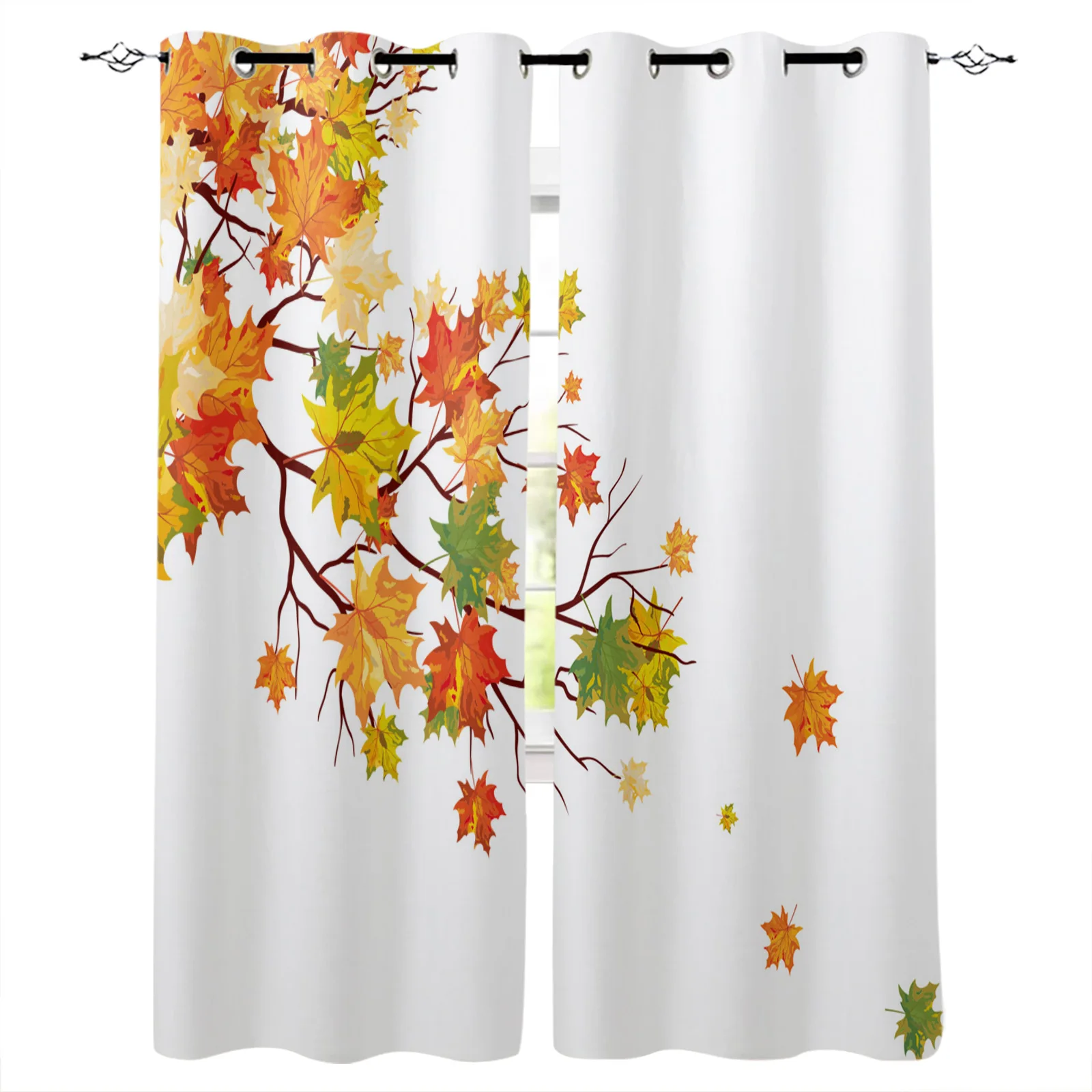 Autumn Maple Leaf Branches Blackout Curtains Window Curtains for Bedroom Living Room Decor Window Treatments
Autumn Maple Leaf Branches Blackout Curtains Window Curtains for Bedroom Living Room Decor Window Treatments