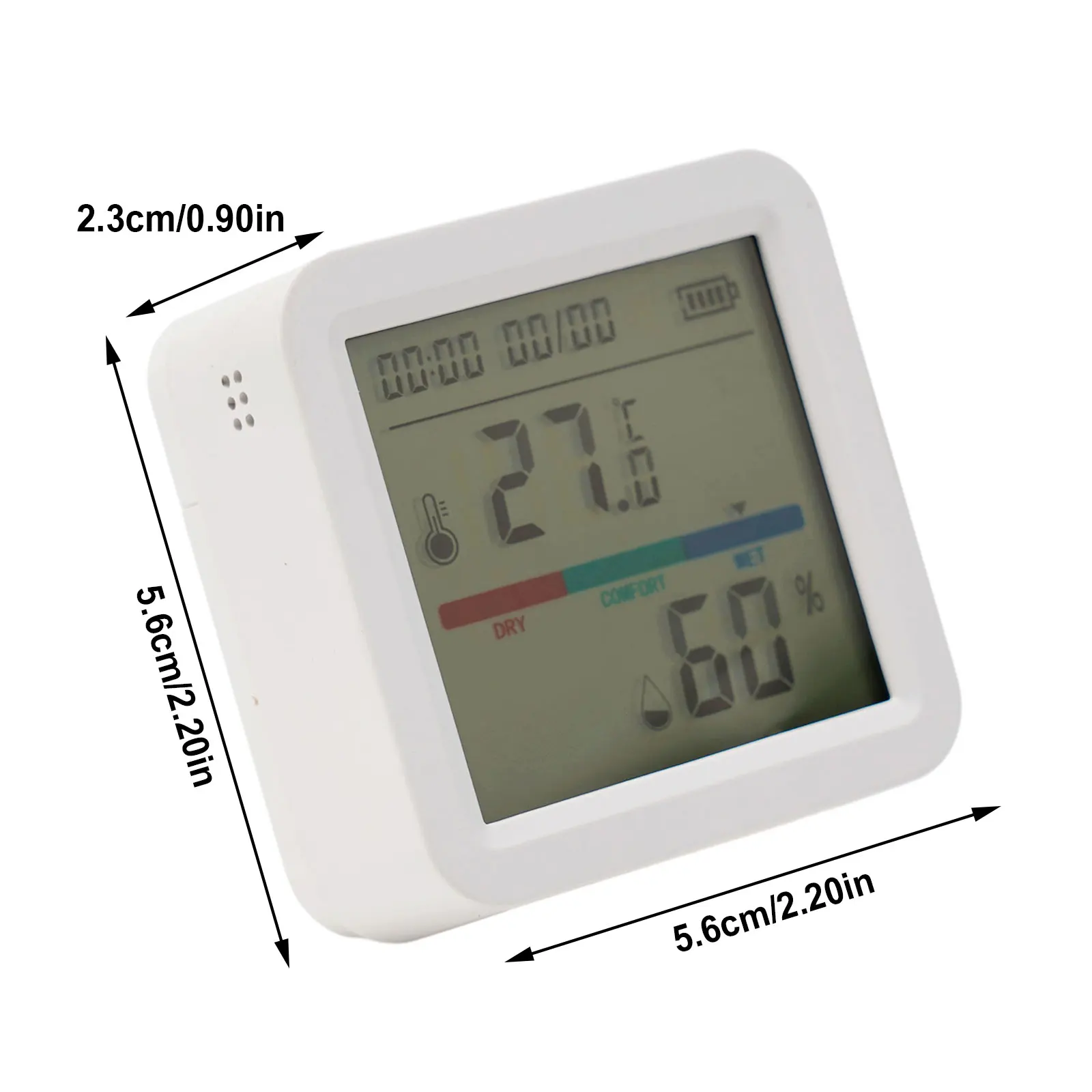 Smart Temperature Humidity Meter 2.4GHz IEEE 802.11 B/g/n Backlight Support Sensor Tuya With LCD Display Brand New
Smart Temperature Humidity Meter 2.4GHz IEEE 802.11 B/g/n Backlight Support Sensor Tuya With LCD Display Brand New