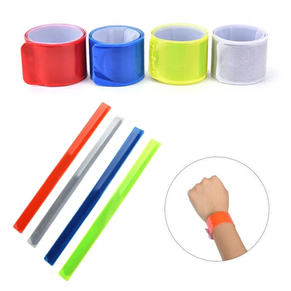 

1PC Cycling Reflective Tape Strips Warning Wristband Outdoor Running Fishing Safe Bicycle Bind Pants Leg Strap Fluorescent Band