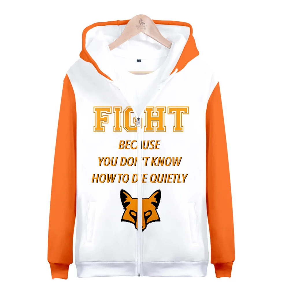 The Foxhole Court 3D Zip-up Jacket Sweatshirt Cool High Street Casual Fashion Zipper Hooded Coat Popular Clothes Tops
The Foxhole Court 3D Zip-up Jacket Sweatshirt Cool High Street Casual Fashion Zipper Hooded Coat Popular Clothes Tops