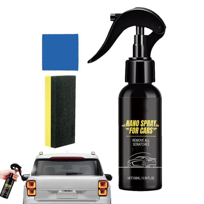 

Car Coating Cleaning Spray Scratch Repair Fast Car Coating 3-in-1 Spray Nano Repair Spray Waterless Wash 100ML For Most Cars