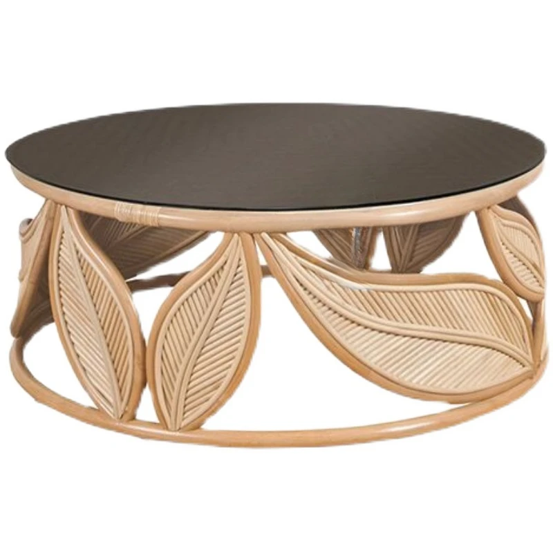 Rattan art coffee table, Nordic small apartment, living room, round combination, balcony, small round table
Rattan art coffee table, Nordic small apartment, living room, round combination, balcony, small round table
