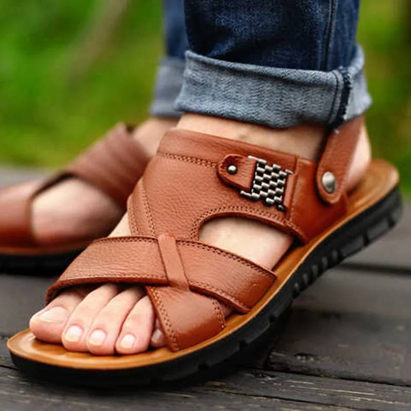 Big Size 48 Men Leather Sandals Summer Classic Men Shoes Slippers Soft Sandals Men Roman Comfortable Outdoor Walking Footwear
Big Size 48 Men Leather Sandals Summer Classic Men Shoes Slippers Soft Sandals Men Roman Comfortable Outdoor Walking Footwear
