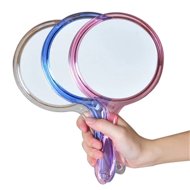 

Ручное зеркало CSHOU227, двухстороннее ручное зеркало, увеличительное зеркало 1x/3x с ручкой, прозрачное ручное зеркало круглой формы