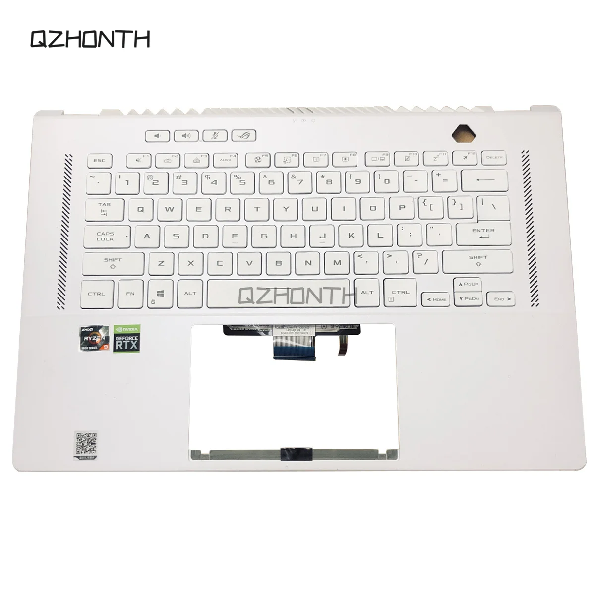 Новинка для ASUS ROG Zephyrus GU603, 16-дюймовая задняя крышка чехол (белая) + подержанная подсветка, Верхняя фотография с клавиатурой с подсветкой (белая)
Новинка для ASUS ROG Zephyrus GU603, 16-дюймовая задняя крышка чехол (белая) + подержанная подсветка, Верхняя фотография с клавиатурой с подсветкой (белая)
