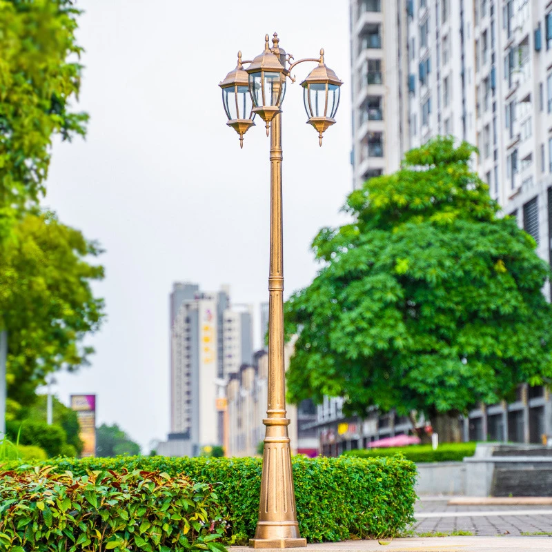 (H≈ 2 6 м) уличная лампа в европейском стиле для двора газона водонепроницаемая