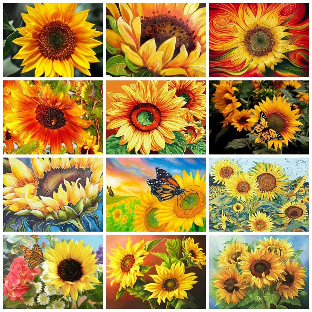 Diamond Painting Handcraft Sunflower Cross Stitch Round/Square Diamond Flower Mosaic Landscape Home Decor Gift
Diamond Painting Handcraft Sunflower Cross Stitch Round/Square Diamond Flower Mosaic Landscape Home Decor Gift