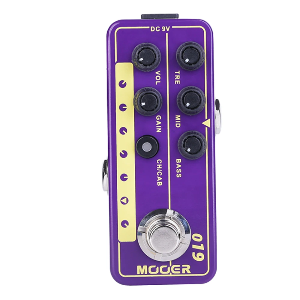 

MOOER 019 UK Gold PLX Micro Preamp 70's Classic Rock Guitar Effect Pedal Cabinet Simulation Digital Preamp Guitar Effect Pedal