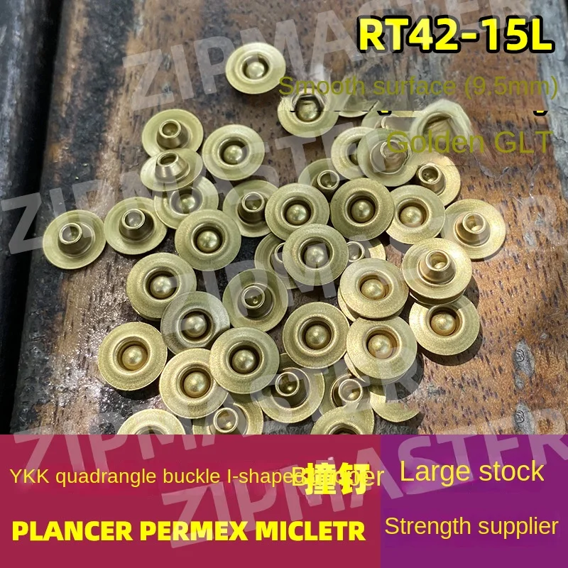 100pcs /300pcs Authentic YKK Copper Rivet Jeans with Buckle, Corner, Pocket, Straw Hat, Gold Color RT42-15L(9.5mm)
100pcs /300pcs Authentic YKK Copper Rivet Jeans with Buckle, Corner, Pocket, Straw Hat, Gold Color RT42-15L(9.5mm)