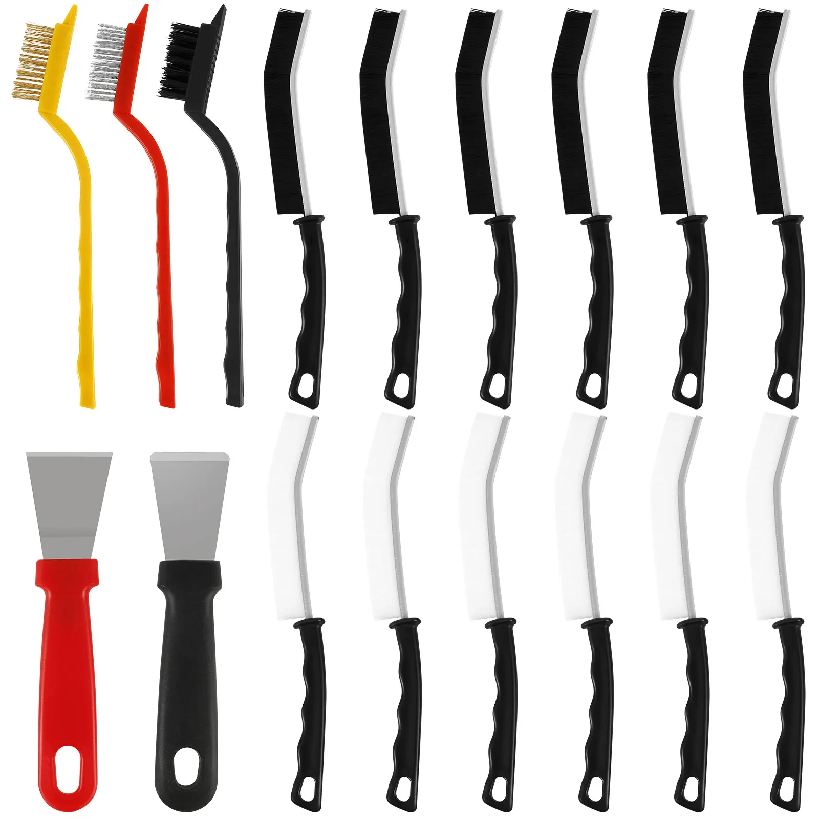 17Pcs Groove Cleaning Brush Set with Pointed Brushes Spades Hand-held Crevice Cleaning Brush Stiff Bristle Multipurpose Window
17Pcs Groove Cleaning Brush Set with Pointed Brushes Spades Hand-held Crevice Cleaning Brush Stiff Bristle Multipurpose Window