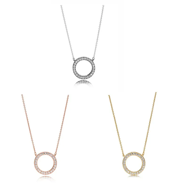 Authentic 925 Sterling Silver Moments Rose Gold Accented Circular Hearts Of Collier Necklace For Women Charm Diy Fashion Jewelry
Authentic 925 Sterling Silver Moments Rose Gold Accented Circular Hearts Of Collier Necklace For Women Charm Diy Fashion Jewelry