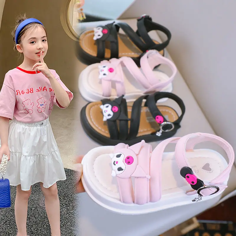 2024 Kuromi Children Sandals Kawaii Sanrioed Anime Summer Girl Heart Sweet Cute Cartoon Babys Princess Shoes Gift for Kids
2024 Kuromi Children Sandals Kawaii Sanrioed Anime Summer Girl Heart Sweet Cute Cartoon Babys Princess Shoes Gift for Kids