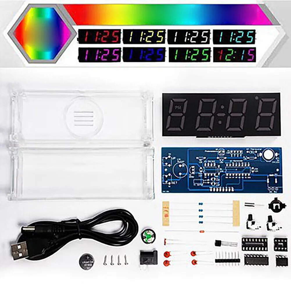 DIY Clock Kit with Digital Tube Display and Temperature Measurement Learn Electronics and Create a Beautiful Clock
DIY Clock Kit with Digital Tube Display and Temperature Measurement Learn Electronics and Create a Beautiful Clock